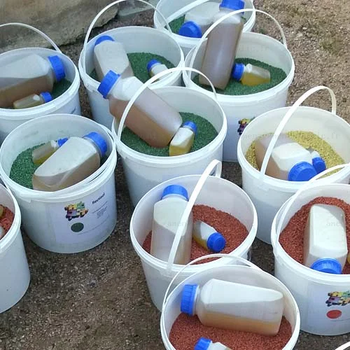 Kit de réparation pour reprise des sols amortissants des aires de jeux en epdm